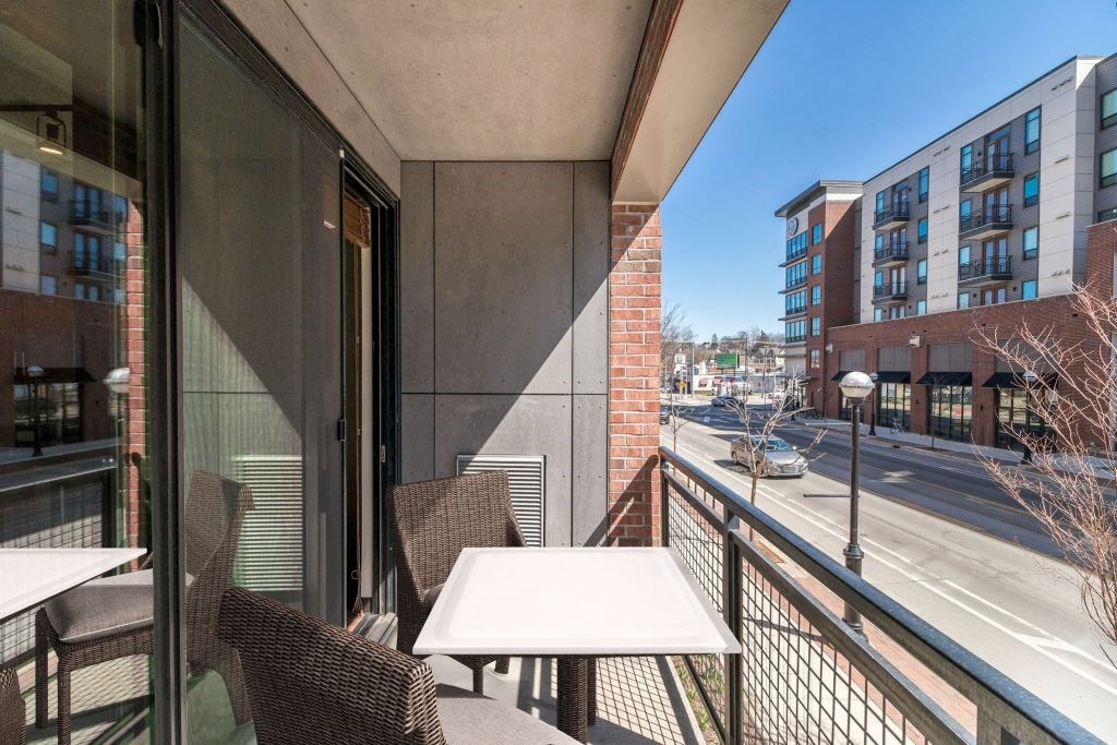 Large private balconies and terraces